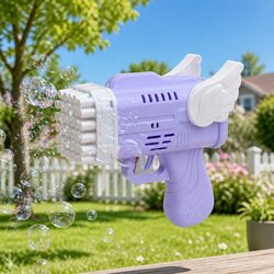 Enhance Your Space with the 42 Hole Angel Wing Bubble Gun