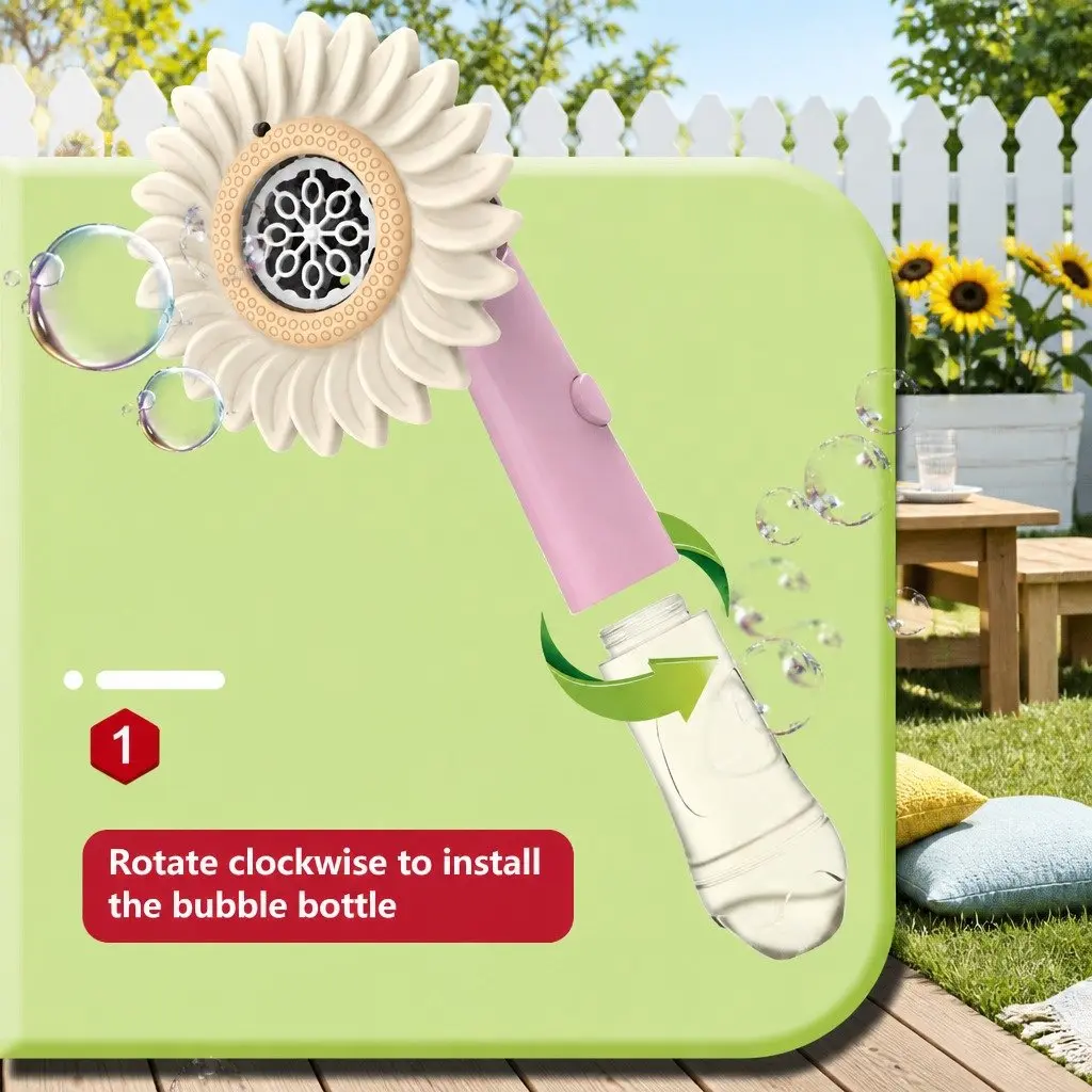 Handheld Bubble Machine Green Automatic Bubble Blower for Outdoor Fun