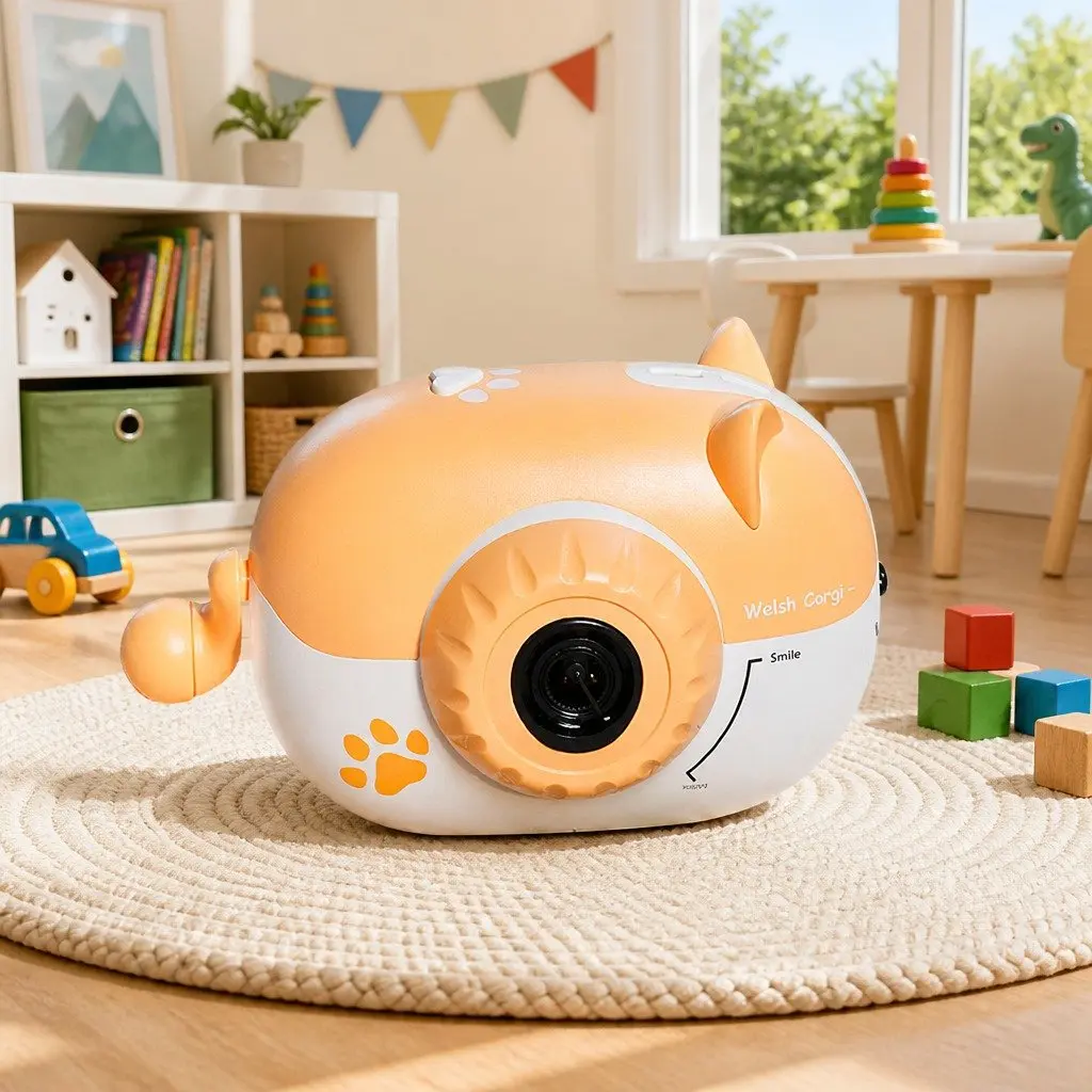 Electric Bubble Machine Hand-held Rechargeable Automatic Soap Water Toy for Kids